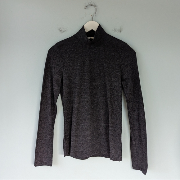 NWT Marine Layer Lynn Turtleneck Gray Long Sleeve T-Shirt - Picture 5 of 10